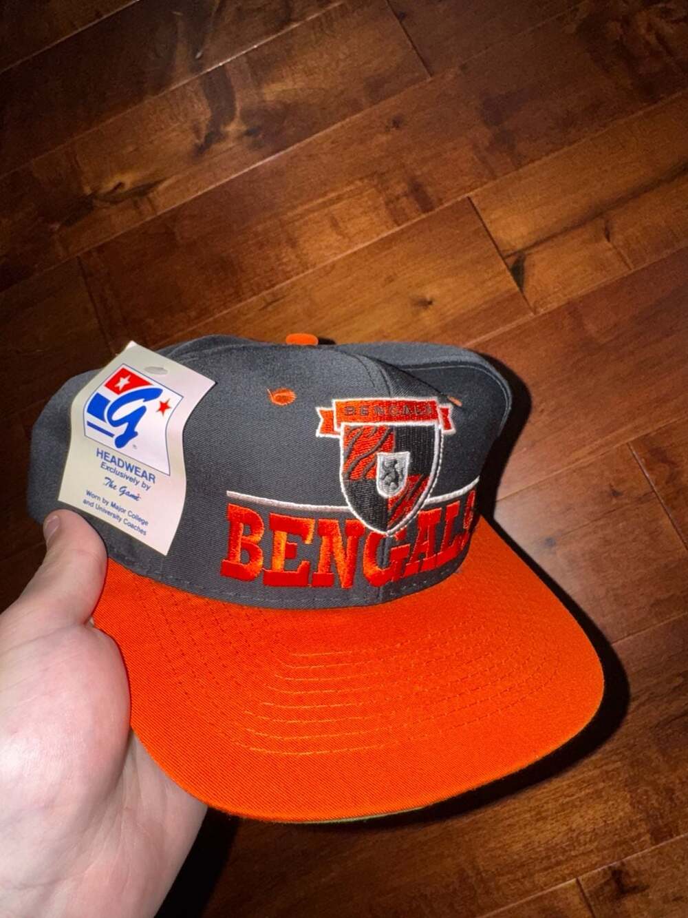 Vintage Cincinnati Bengals The Game Snapback Hat New With Tags